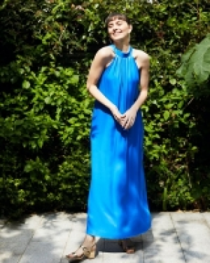 Gallery Tie Neck Dress