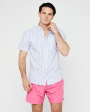Slim Fit Short-Sleeved Oxford Stripe Shirt 5.00 €