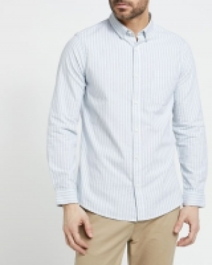 Slim Fit Long-Sleeved Oxford Stripe Shirt 5.00 €