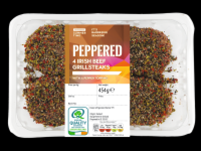 Lidl  Peppered Irish Beef Grillsteaks