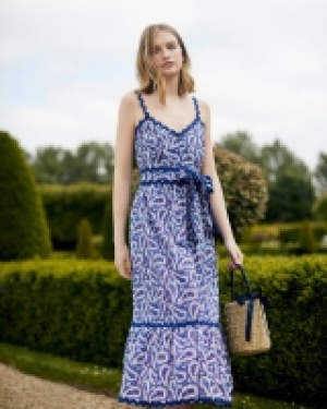 Savida Ric-Rac Trim Midi Dress