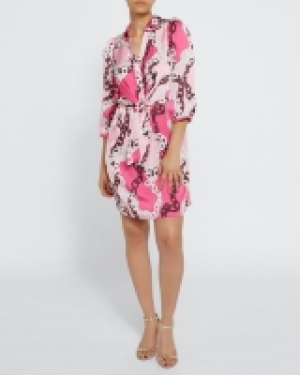 Chain Print Knee Length Dress