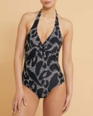 Paul Costelloe Living Studio Animal Ruched Swimsuit