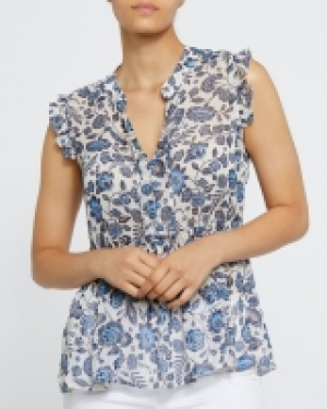Sleeveless Sheer Top