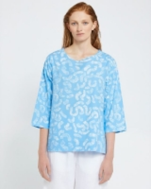 Carolyn Donnelly The Edit Squiggle Print Cotton Top