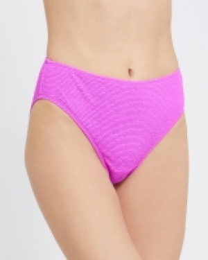 Crinkle Hi Waist Bikini Brief