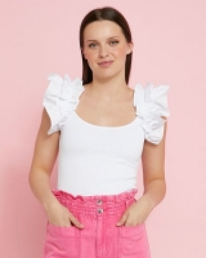 Dunnes Stores  Savida Bella Frill Sleeve Tee