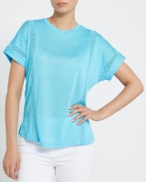 Dunnes Stores  Lace Trim T-Shirt