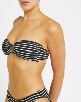 Dunnes Stores  Stripe Ring Bandeau Bikini Top