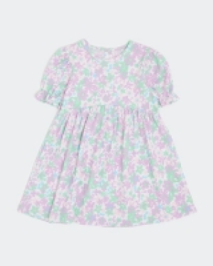 Puff Sleeve Crinkle Dress (6 months-5 years)