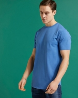 Dunnes Stores  Paul Galvin Blue Dipped Hem Stretch T-Shirt