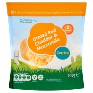 Centra  Centra Mozzarella & Cheddar Grated 200g