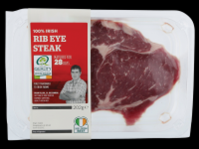 Lidl  28 Days Matured Irish Rib Eye Steak