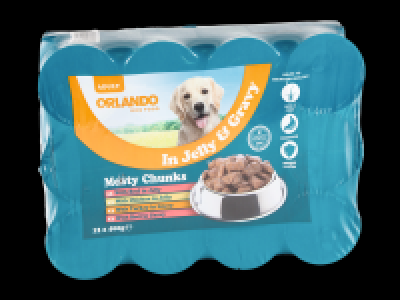 Lidl  Dog Food Chunks in Jelly < Gravy