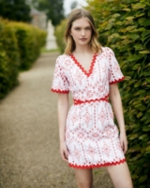 Savida Hannah Embroidered Cut Out Dress