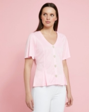 Dunnes Stores  Savida Button Front Top