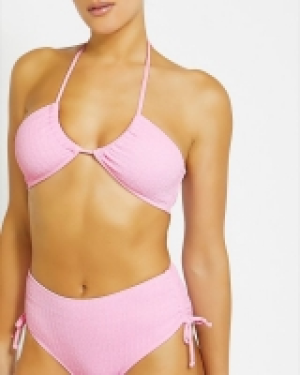 Dunnes Stores  Crinkle Halter Bikini Top