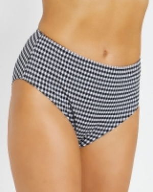 Gingham High Waist Swim Brief