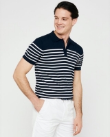 Dunnes Stores  Knitted Stripe Polo Shirt