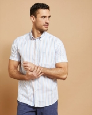 Dunnes Stores  Paul Costelloe Living Short Sleeve Oxford Shirt