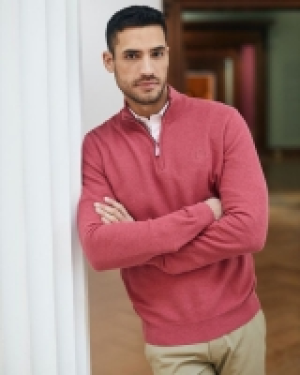 Dunnes Stores  Paul Costelloe Living Texture Half Zip Jumper