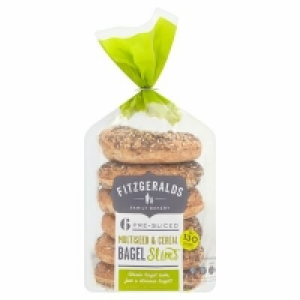 Centra  FITZGERALDS 6 SEEDED CEREAL BAGEL SLIMS 250G