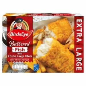Centra  Birds Eye Extra Large Battered Fish Fillets 2 Pack 320g
