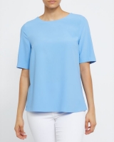 Dunnes Stores  Round Neck Woven Top