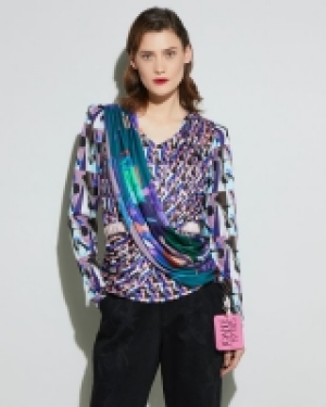 Joanne Hynes Long-Sleeved Drape Jersey Top