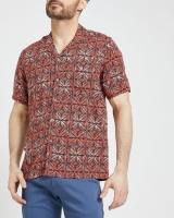 Dunnes Stores  Short-Sleeved Viscose Resort Shirt