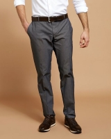 Dunnes Stores  Paul Costelloe Living Grey Textured Chinos