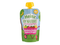 Lidl  By Nature Strawberry, Banana, Raspberry < Apple Pouch