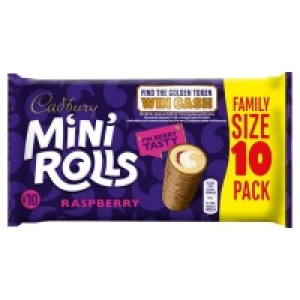 Centra  CADBURY RASPBERRY MINI ROLL 10 PACK 275G