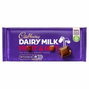 Centra  CADBURY DAIRY MILK FRUIT & NUT BAR 110G