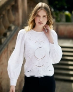 Dunnes Stores  Savida Cut Out Embroidery Top