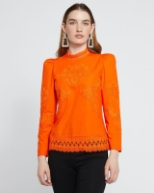Dunnes Stores  Savida Edie Lace Applique Blouse
