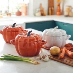 Pumpkin Ceramic Casserole Dish