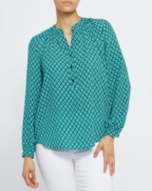 Geometric Print Blouse