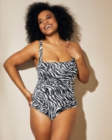 Dunnes Stores  Square Neck Shaping Swimsuit