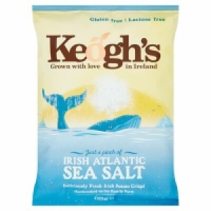 KEOGHS IRISH ATLANTIC SEA SALT CRISPS 125G