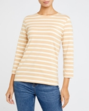 Three-Quarter Sleeve Stripe Stretch Top 3.00 €