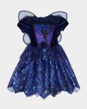 Dark Fairy Costume With Wings (5-12 Years)