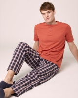 Dunnes Stores  Woven Cotton Short Sleeved Lounge Pyjama Set