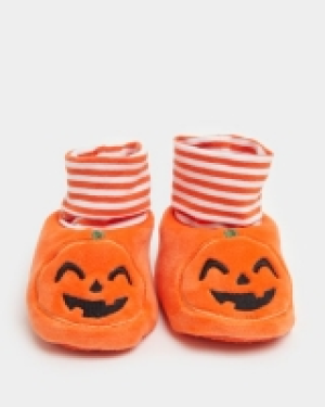 Dunnes Stores  Pumpkin Booties (Newborn-12 months)