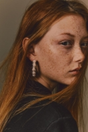 Beaded hoop earrings