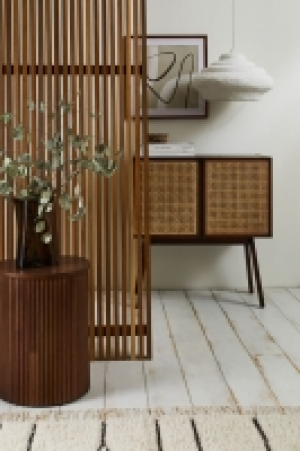 Rattan-door cabinet