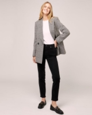 Glen Check Single Breasted Boyfriend Blazer