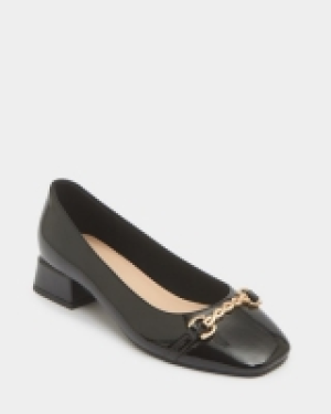 Block Heel Ballerina Pumps