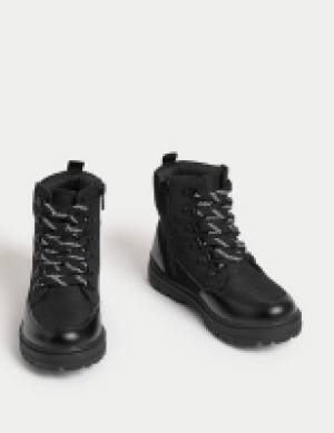 M&s Collection Kids Freshfeet Lace Snow Boots (4 Small - 13 Small)