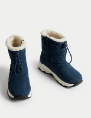 Marks and Spencer M&s Collection Kids Freshfeet Quilted Ankle Boots (4 Small - 13 Small)